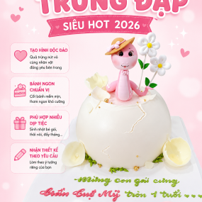 BÁNH TRỨNG HOT MỪNG THÔI NÔI SIÊU HOT 2026 – XU HƯỚNG ĐƯỢC CÁC BA MẸ YÊU THÍCH