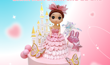 Công Chúa Đáng Yêu – Bánh Kem Sinh Nhật Bé Gái Ngọt Ngào, Dễ Thương