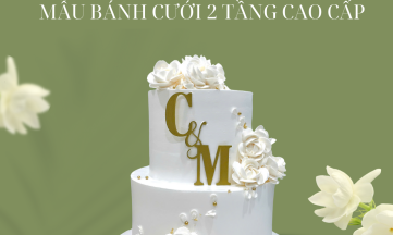 MẪU BÁNH CƯỚI 2 TẦNG CAO CẤP TẠI KHÓM BAKERY – LỰA CHỌN HOÀN HẢO CHO NGÀY TRỌNG ĐẠI