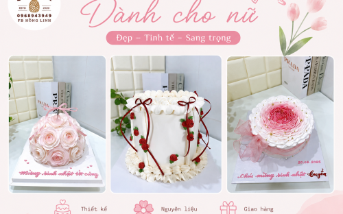 Mẫu Bánh Kem Dành Cho Nữ Đẹp – Những Thiết Kế Tinh Tế Được Yêu Thích Tại KHÓM Bakery