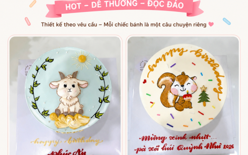 Bánh Kem Vẽ Hình Chibi Xinh Hot – Xu Hướng Bánh Sinh Nhật Được Yêu Thích Năm 2026