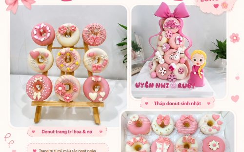 Top 3 Mẫu Bánh Donut Siêu Đáng Yêu Được Khách Hàng Yêu Thích Tại KHÓM Bakery