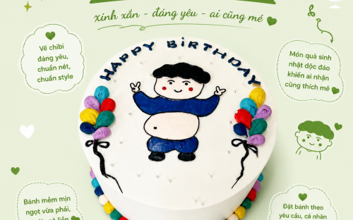 Bánh Kem Vẽ Hình Chibi – Xu Hướng Bánh Sinh Nhật Siêu Hot Năm 2026