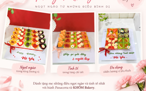 Set bánh Panna Cotta tặng mẹ – món quà nhỏ chứa đựng tình yêu lớn