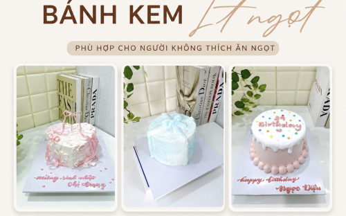 Mẫu Bánh Kem Ít Ngọt Phù Hợp Cho Người Không Thích Ăn Ngọt | KHÓM Bakery
