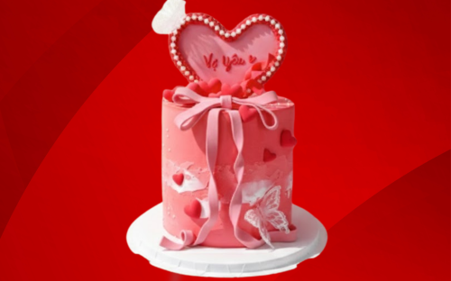 CHIẾC BÁNH GỢI LÊN TÌNH YÊU 14/2 TẠI KHÓM Bakery