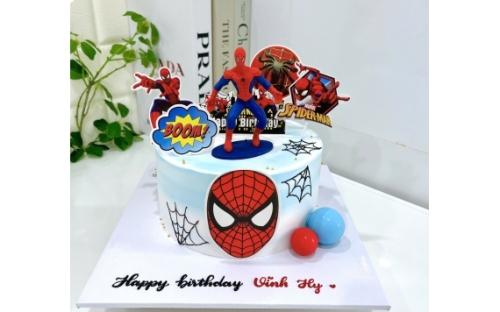 Mẫu bánh sinh nhật Người Nhện cho bé trai – Xu hướng được yêu thích tại KHÓM Bakery