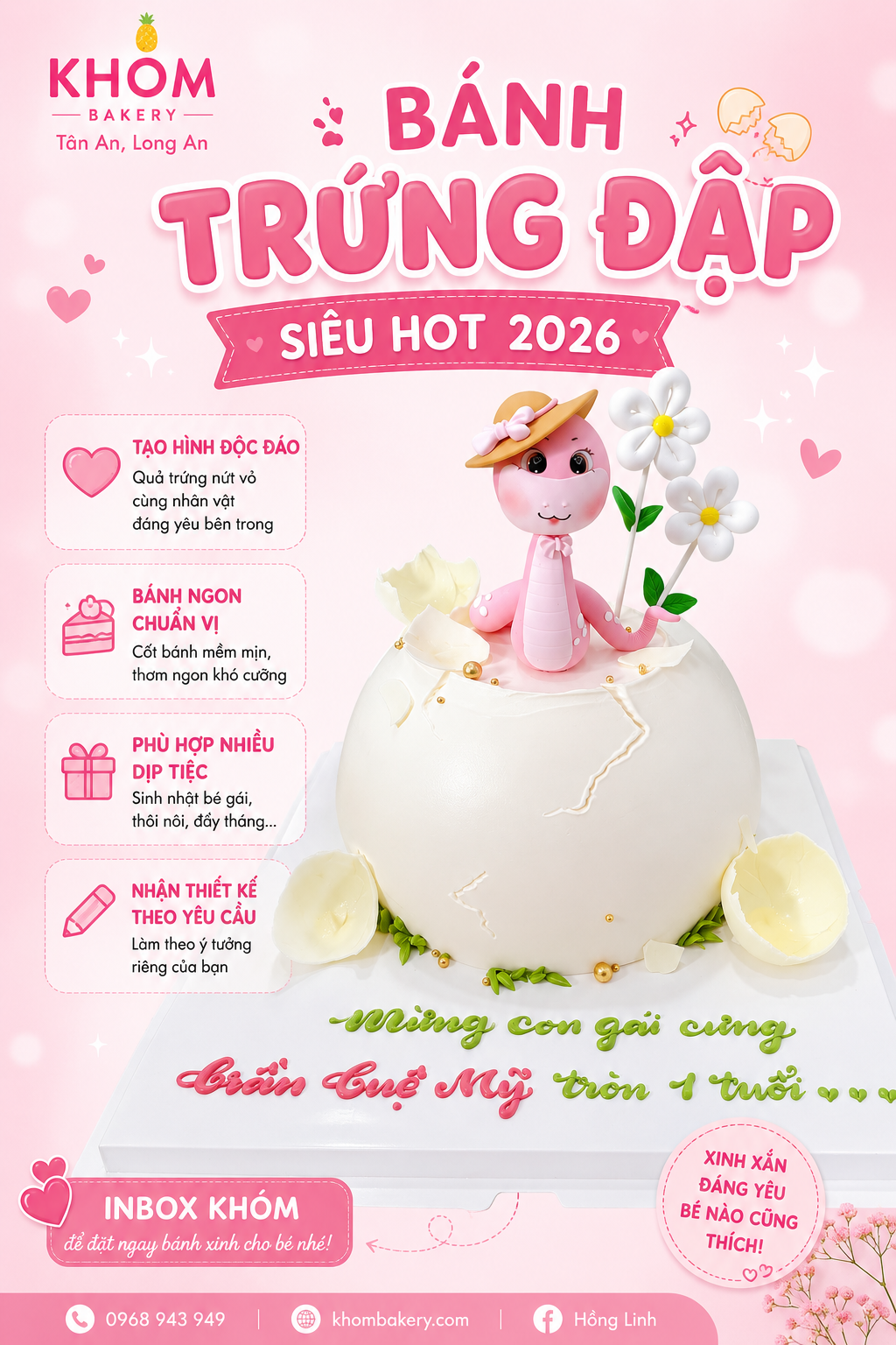 BÁNH TRỨNG HOT MỪNG THÔI NÔI SIÊU HOT 2026 – XU HƯỚNG ĐƯỢC CÁC BA MẸ YÊU THÍCH