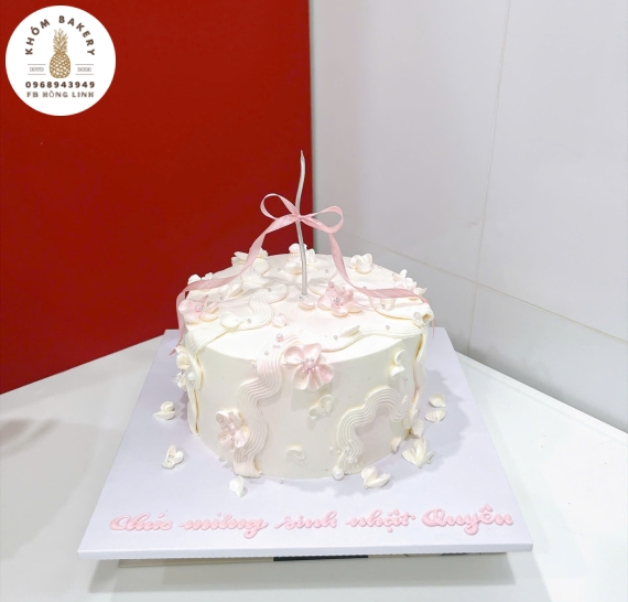 Bánh kem bắp mẫu bánh basic