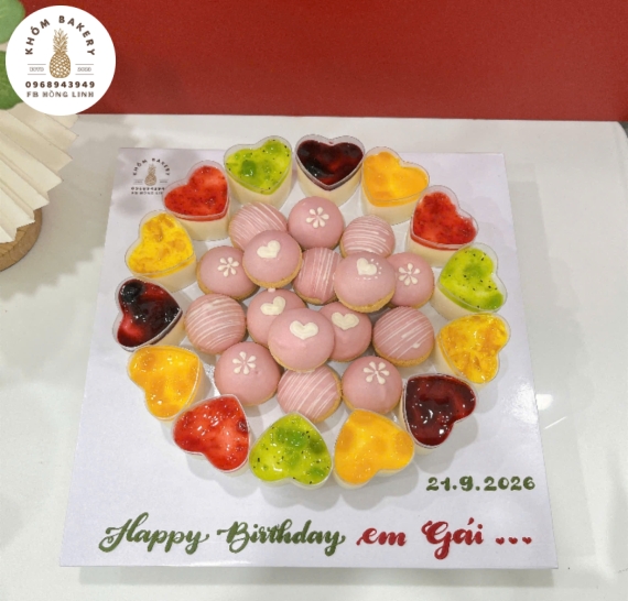 Set bánh PannaCotta kết hợp su kem
