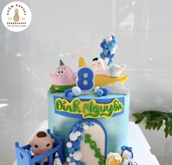 Bánh kem tạo đáng yêu cho bé trai
