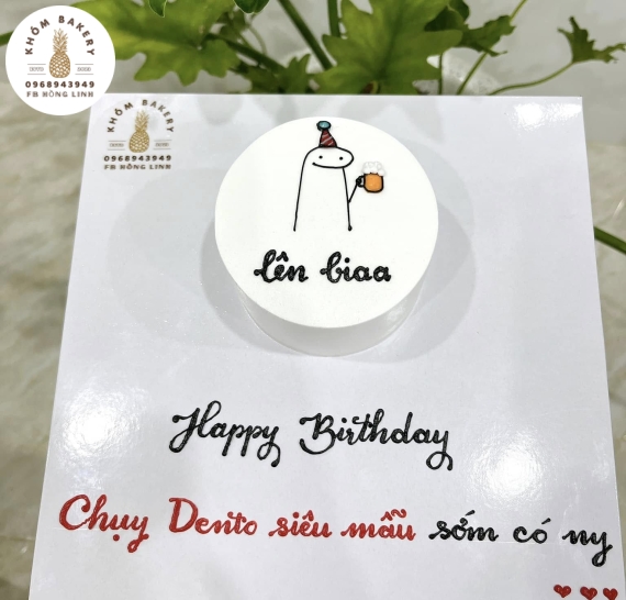 Bánh Kem Hàn Quốc Tông Trắng 