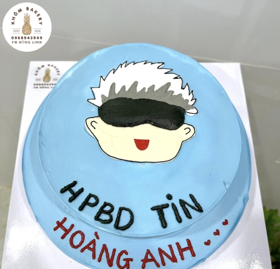 Bánh sinh nhật dành cho nam vẻ hình chibi