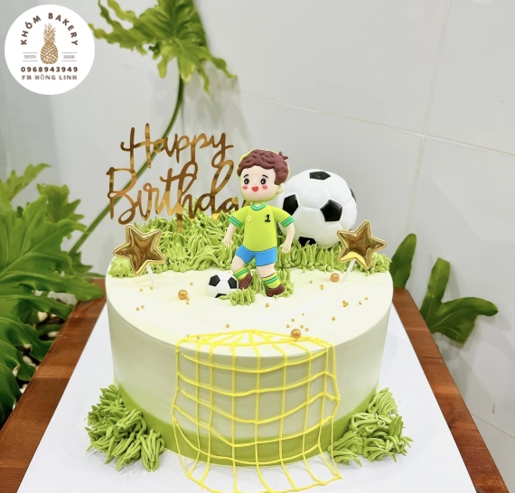 Bánh sinh nhật dành cho nam mê bóng đá