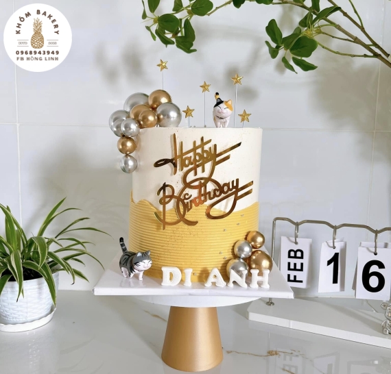 Bánh thôi nôi sang trọng dành cho bé trai bé gái