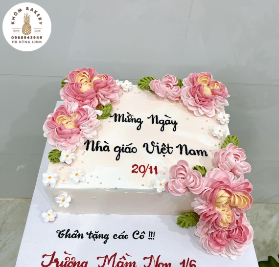 Bánh chúc mừng ngày nhà giáo 