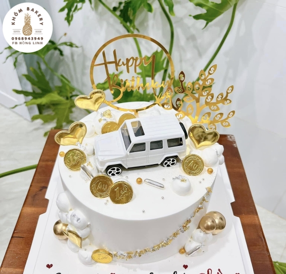 Bánh sinh nhật dành cho nam thích ô tô 