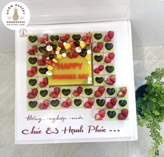 Sét bánh ly panna cotta mừng ngày lễ 8/3 ,20/10,20/11 , tặng cô giáo