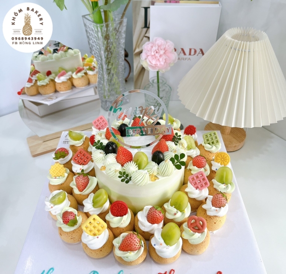 Bánh kem sudai mừng sinh nhật mẫu hot kèm bánh kem chúc mừng