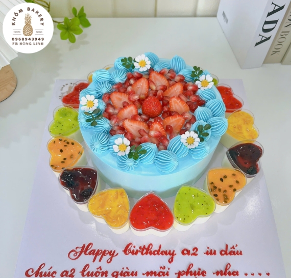 Sét Pannacotta đủ vị kèm bánh kem chúc mừng sinh nhật