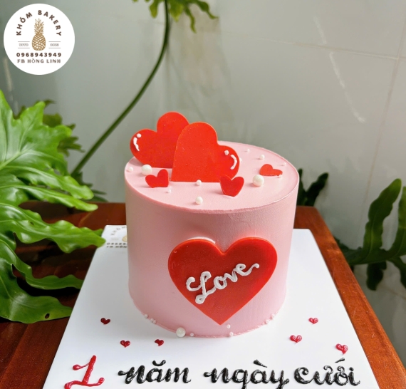 Bánh Kem Hàn Quốc Hồng Nhạt - Dịu Dàng & Lãng Mạn