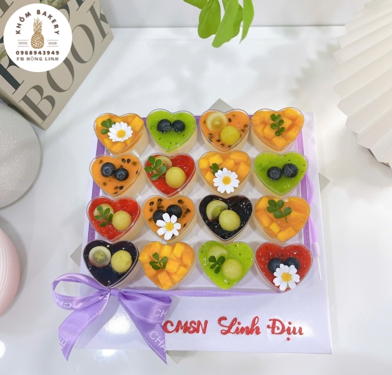 Sét Pannacotta đủ vị mừng sinh nhật