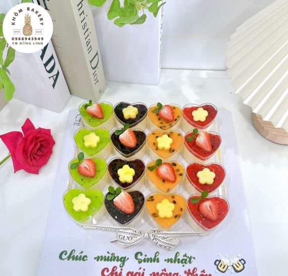 Sét Pannacotta đủ vị mừng sinh nhật bạn thân
