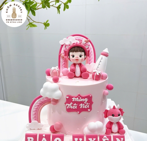 Bánh thôi nôi tạo hình dành cho công chúa