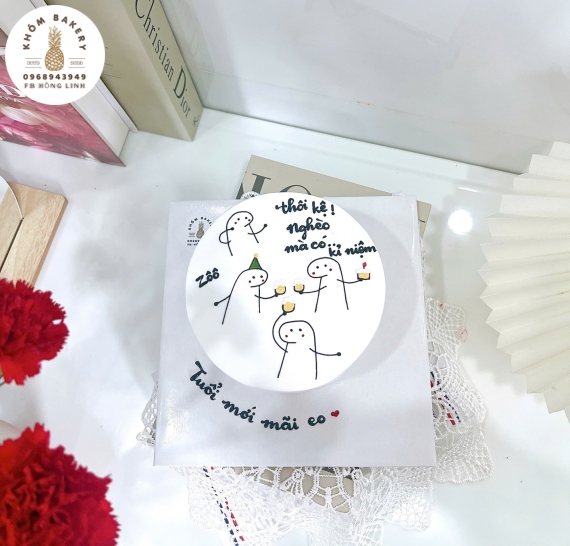 Bánh Kem Hàn Quốc vẻ chibi dành cho bạn thân