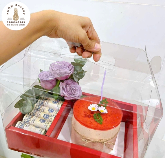 Sét bánh tiền hoa tặng vợ 20/10