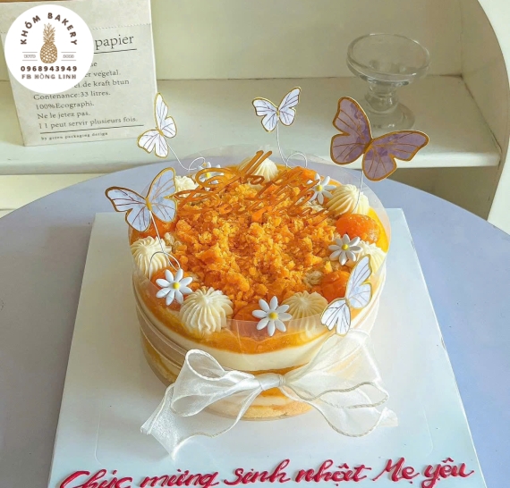 Bánh bông lan trứng muối tặng mẹ yêu