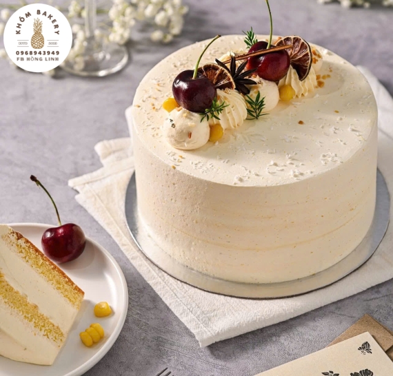 Bánh kem bắp làm theo yêu cầu ở Long An