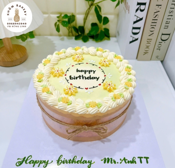 Mẫu bánh bông lan trứng muối tặng bạn thân 