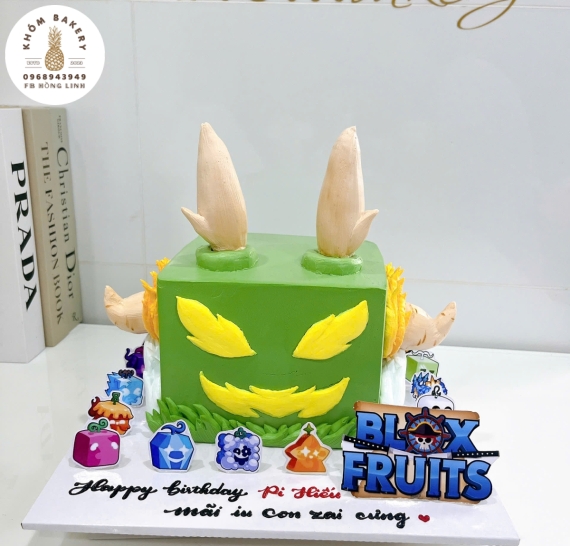 Bánh sinh nhật tạo hình 3d Trái Ác Quỷ  BloxFruit siêu đáng yêu tặng bé trai