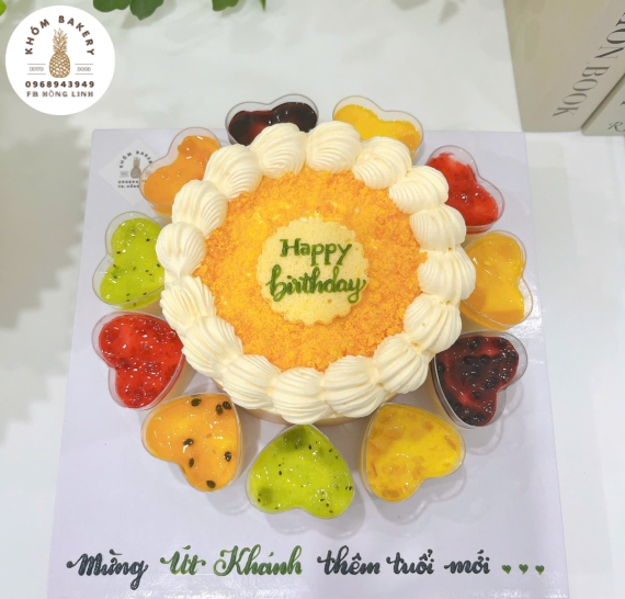 Bông lan trứng muối kèm Pannacotta 