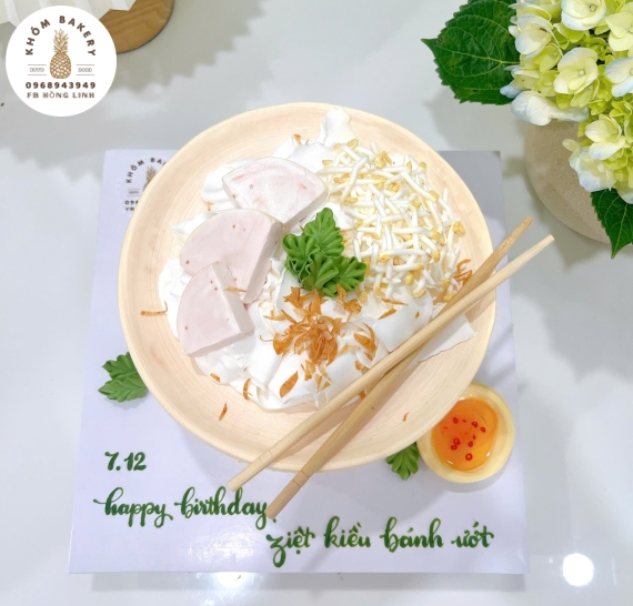Bánh tạo hình dĩa bánh ướt