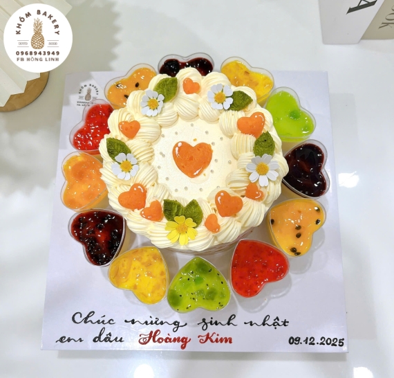 Bông lan trứng muối và Pannacotta mẫu bánh đẹp