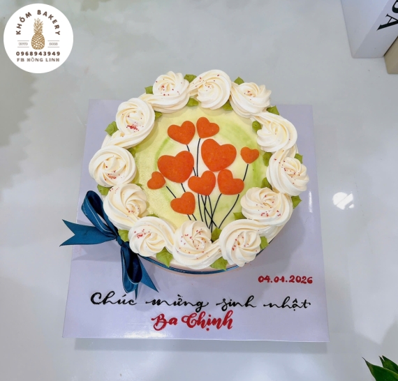 Bông lan trứng muối tao hình bó hoa xinh