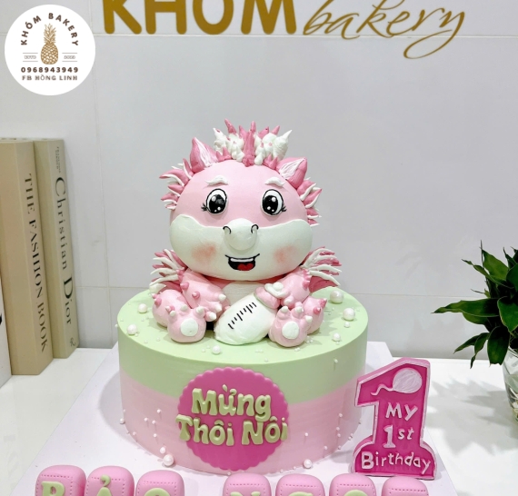 Bánh sinh nhật tạo hình 3d con rồng 