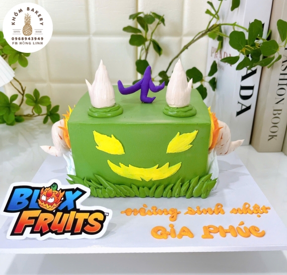 Bánh sinh nhật tạo hình 3d Trái Ác Quỷ  BloxFruit  tặng bé trai