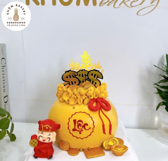 Bánh kem chữ Lộc mừng khai trương tại Long An