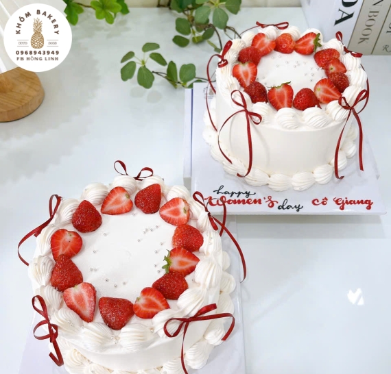 Bánh kem trái cây tặng 8/3 cho cô giáo 