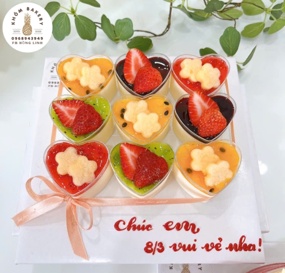 Sét bánh Pannacotta  đủ vị 
