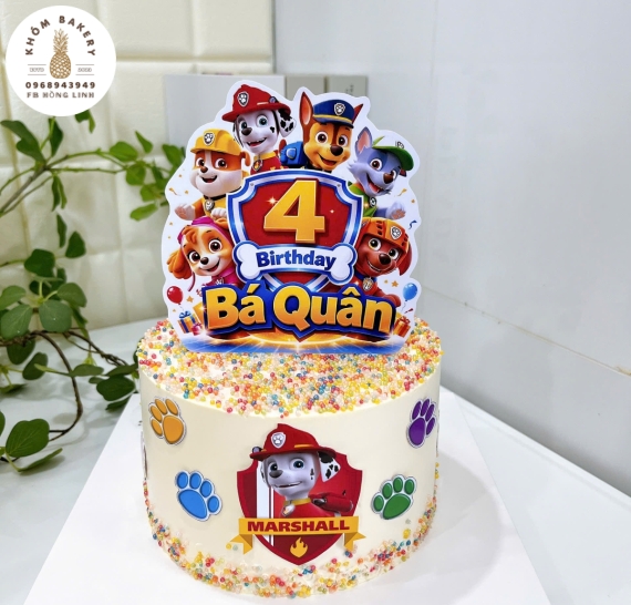 Bánh kem dành cho bé trai lên 4 tuổi