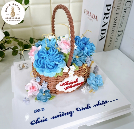 Bánh kem tạo hình hoa mẫu đẹp 2026