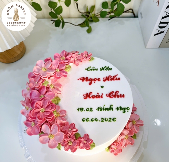 Mẫu bánh kem cưới đẹp 2026 tại Long An  hot