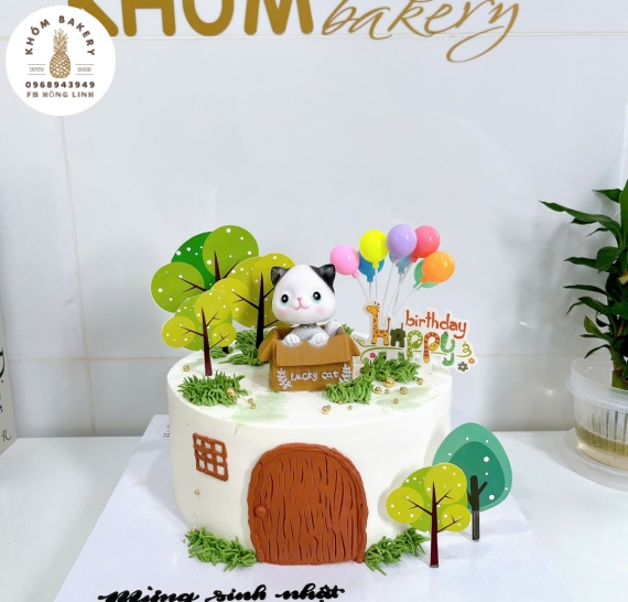 Bánh kem bắp dành tặng cho bé trai 