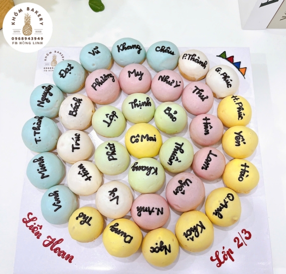 Sét bánh su dai mừng liên hoa cuối năm 