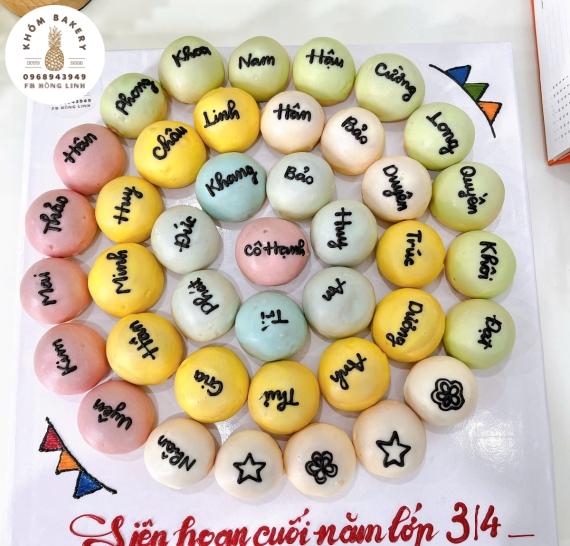 Sét bánh su dai mừng liên hoa cuối năm tổng kết 