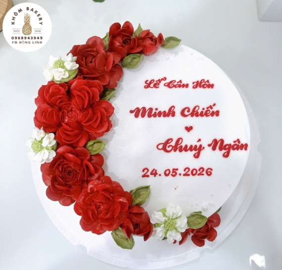 Mẫu bánh kem cưới truyền thống hot 2026 